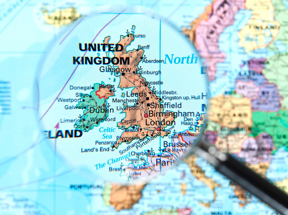 UK Map_areas helped by Mitchells Miracles_Neuroblastoma childrens cancer charity for the UK
