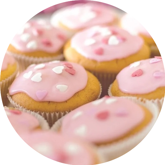 Pink cup cakes_fundraising activity for Mitchells Miracles_Neuroblastoma childrens cancer charity for the UK